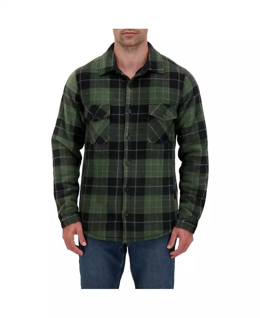 Heat Holders Men
s Jax Long Sleeve Plaid Shirt Jacket 1