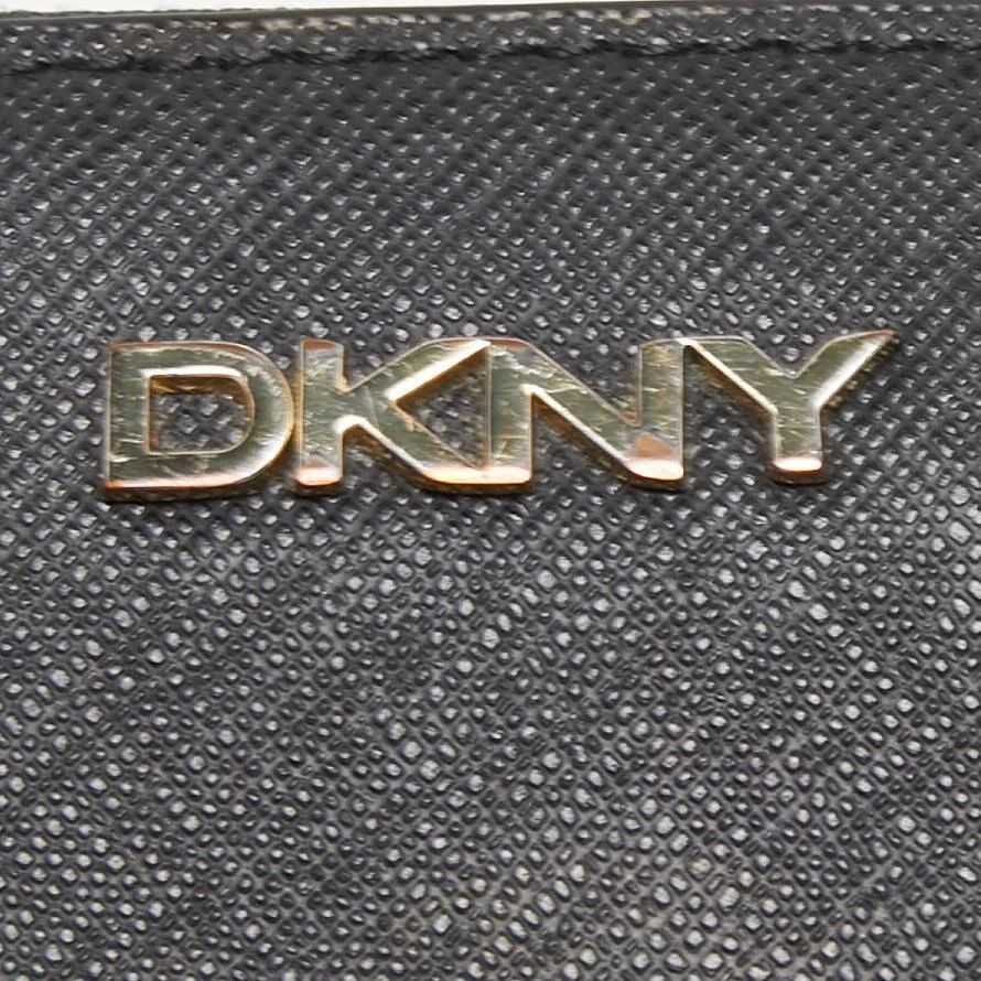 DKNY Dkny Black Leather Bryant Park Zip Around Wallet 6