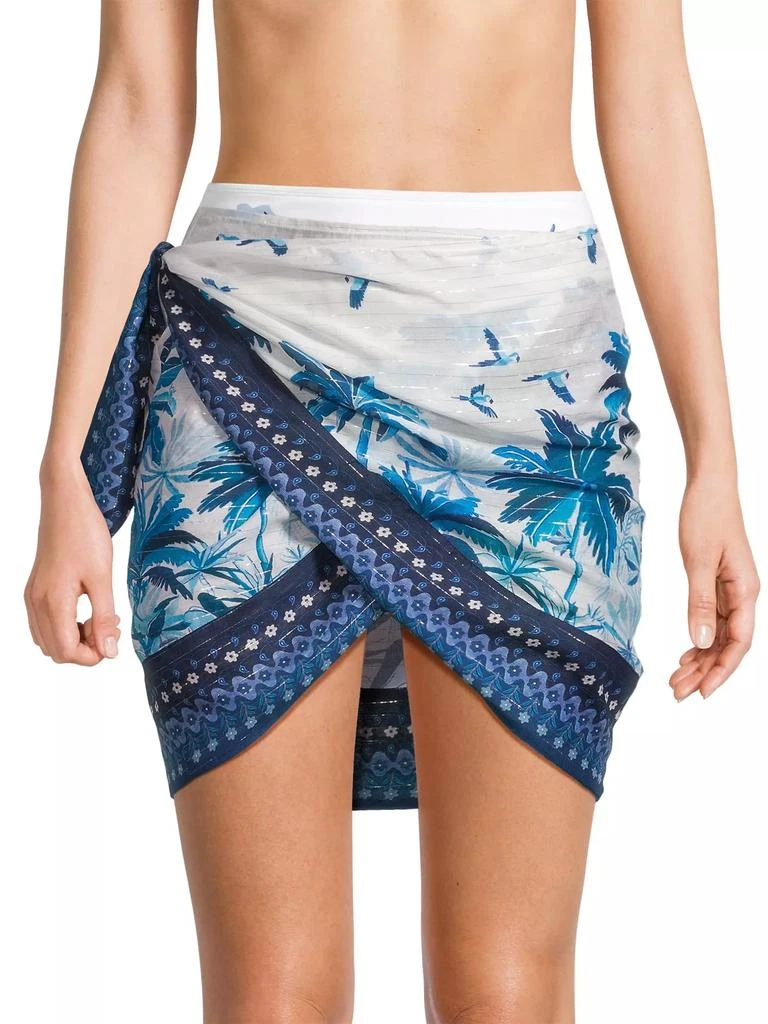 Farm Rio Dream Sky Metallic Short Pareo 3