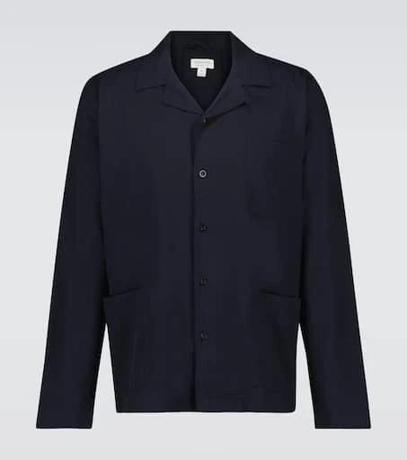 Sunspel Cotton long-sleeved pajama shirt 1
