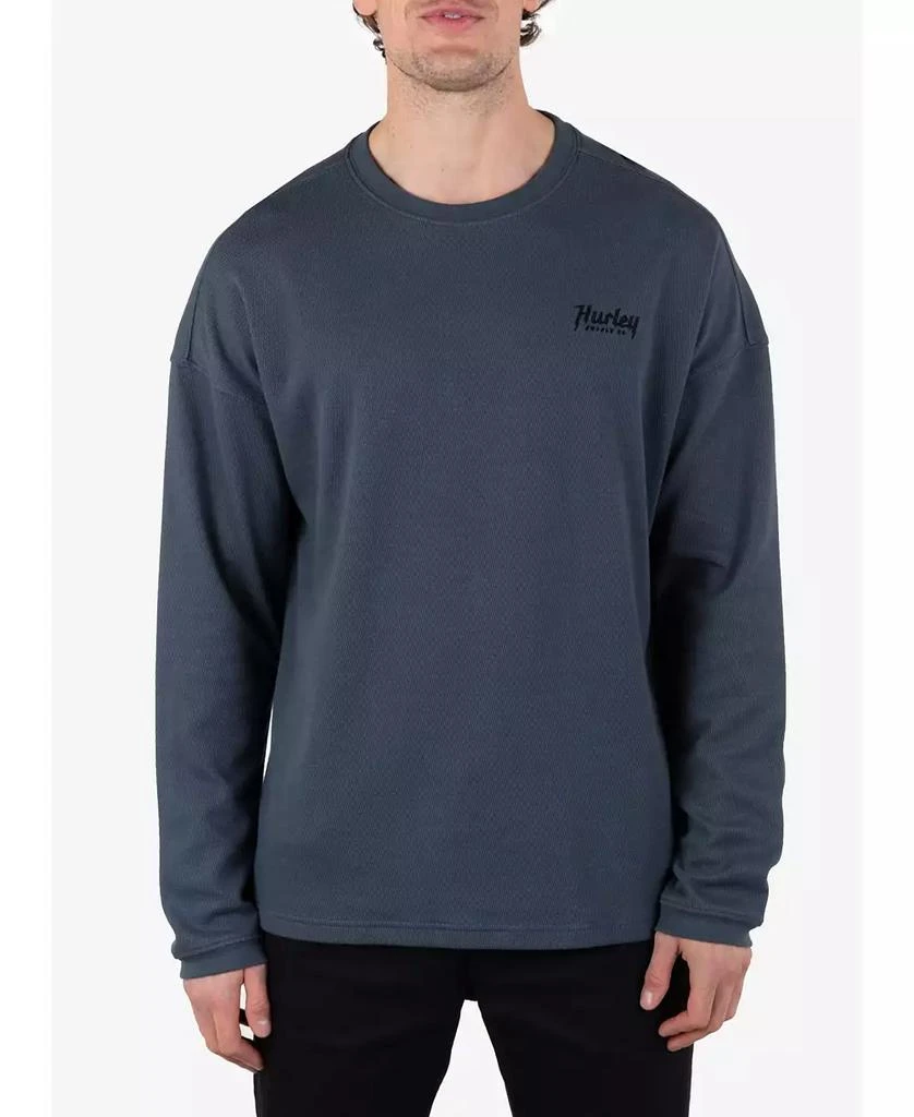 Hurley Men's Tradesman Thermal Long Sleeve Crew T-Shirt 1