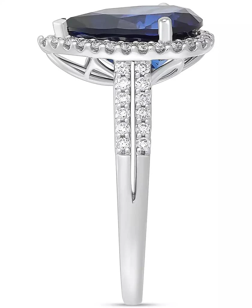 Grown With Love Lab Grown Emerald (2-1/2 ct. t.w.) 
Lab Grown Diamond (3/8 ct. t.w.) Pear Halo Ring in 14k Gold (Also in Lab Grown Sapphire) 5