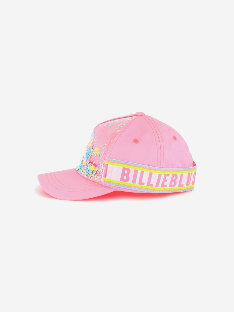 Billieblush Girls Confetti Heart Cap in Pink