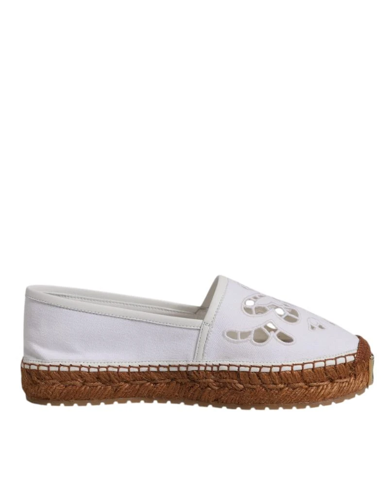 Dolce & Gabbana Logo Eyelet Slip On Espadrilles Women's Shoes 1