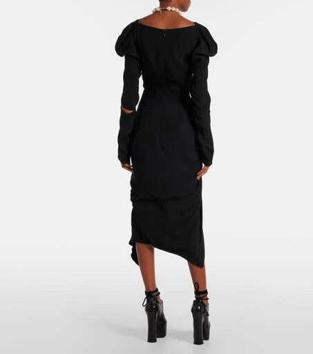 Vivienne Westwood Panther draped midi dress 3