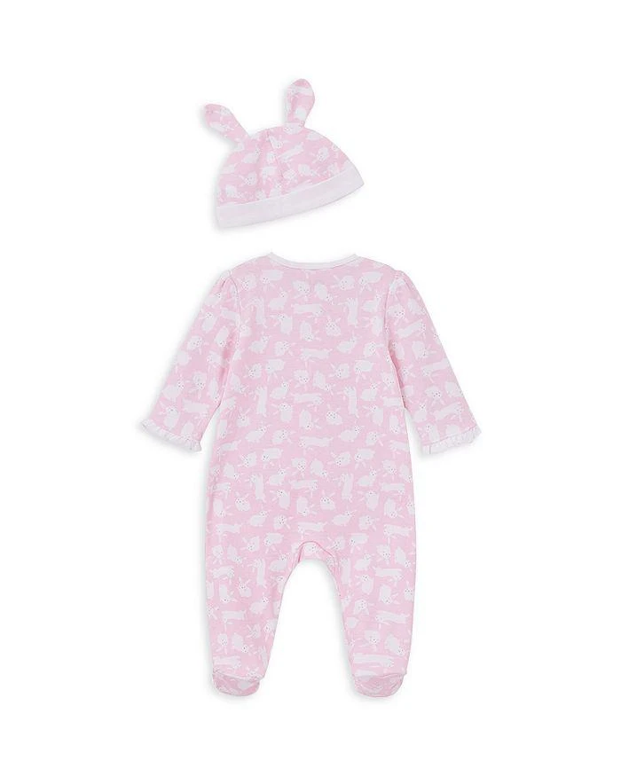 Little Me Girls' Bunny Cotton Footie & Hat Set - Baby 2