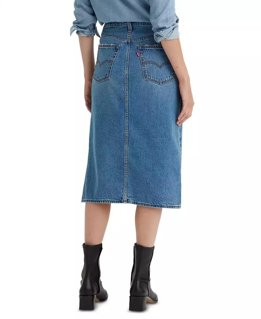 Levi's Women's Side-Slit Denim Midi Skirt 2