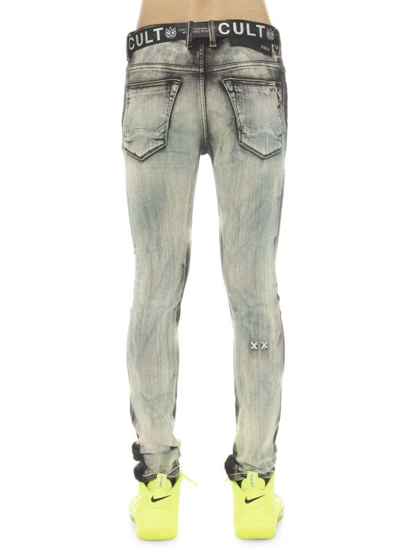 Cult Of Individuality Belted Super Skinny Jeans 2