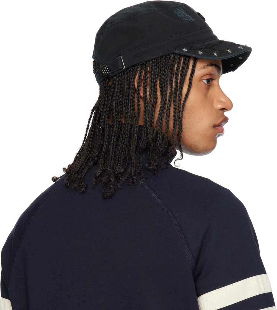 Misbhv Black Studded Military Cap 3