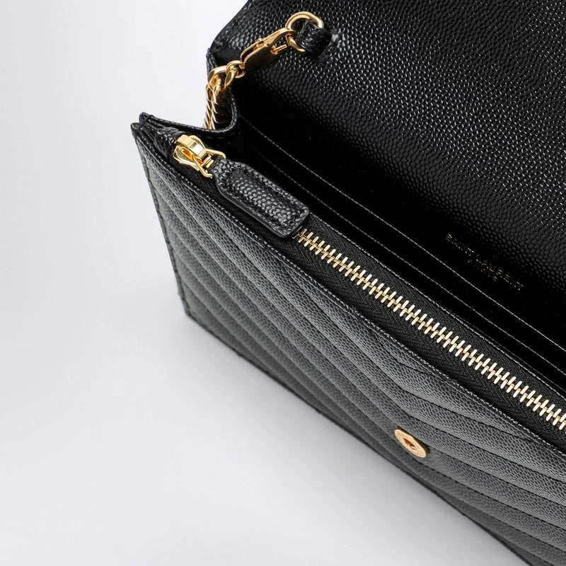 Yves Saint Laurent Cassandre black Envelope chain clutch bag 5