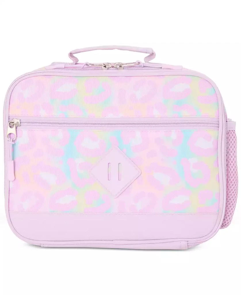 InMocean Big Girls Pastel Cheetah Backpack & Lunch Bag Set 6