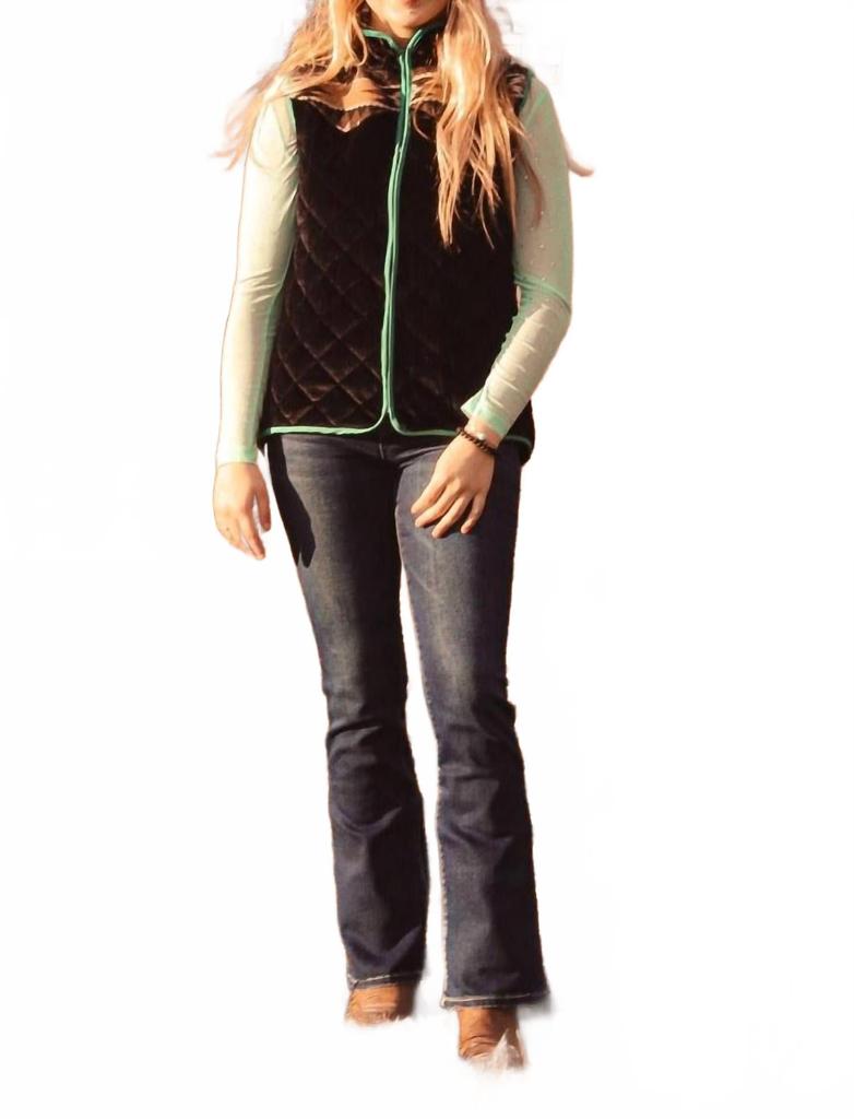 Sterling Kreek Zip Me Up Vest In Black