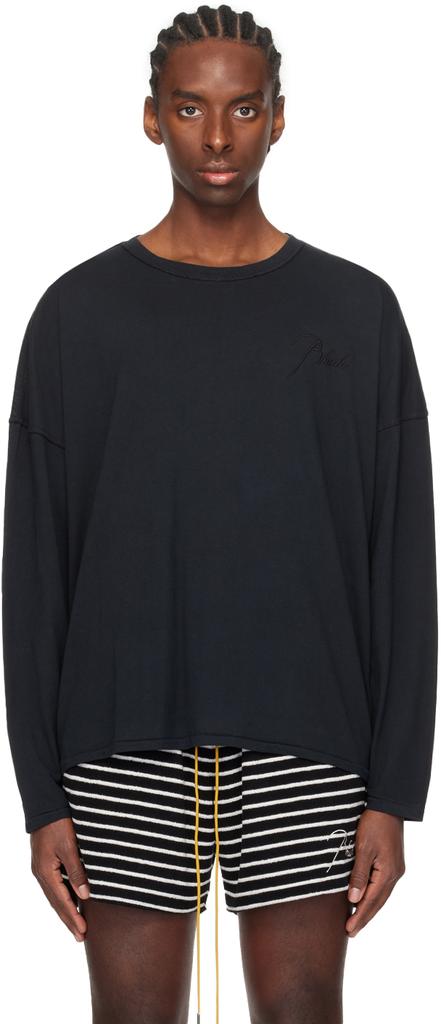 Rhude Black Reverse Long Sleeve T-Shirt