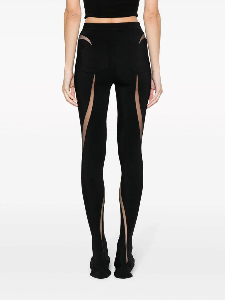 Mugler SHEER PANELS LEGGINGS 3