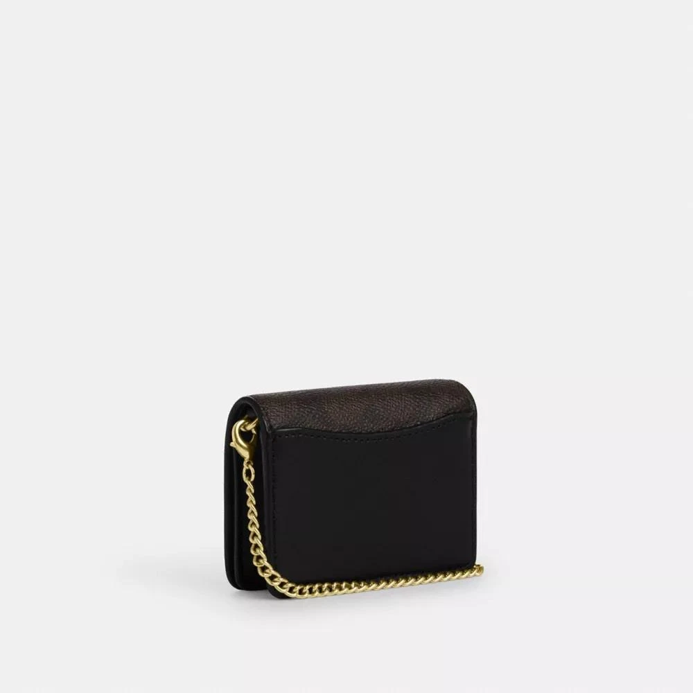 Coach Mini Wallet On A Chain In Signature Canvas 2