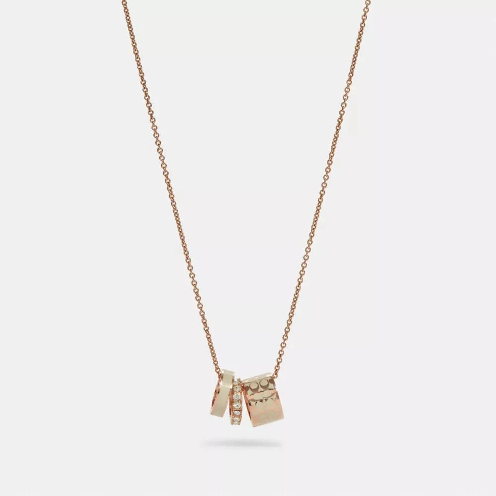 Coach Signature Enamel Necklace from Coach Outlet