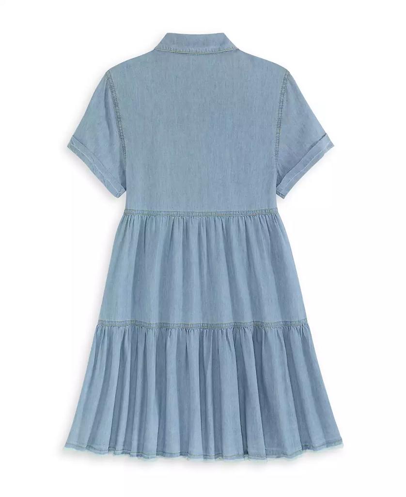 Scotch & Soda Big Girls Short Sleeve Lightweight Denim Dress