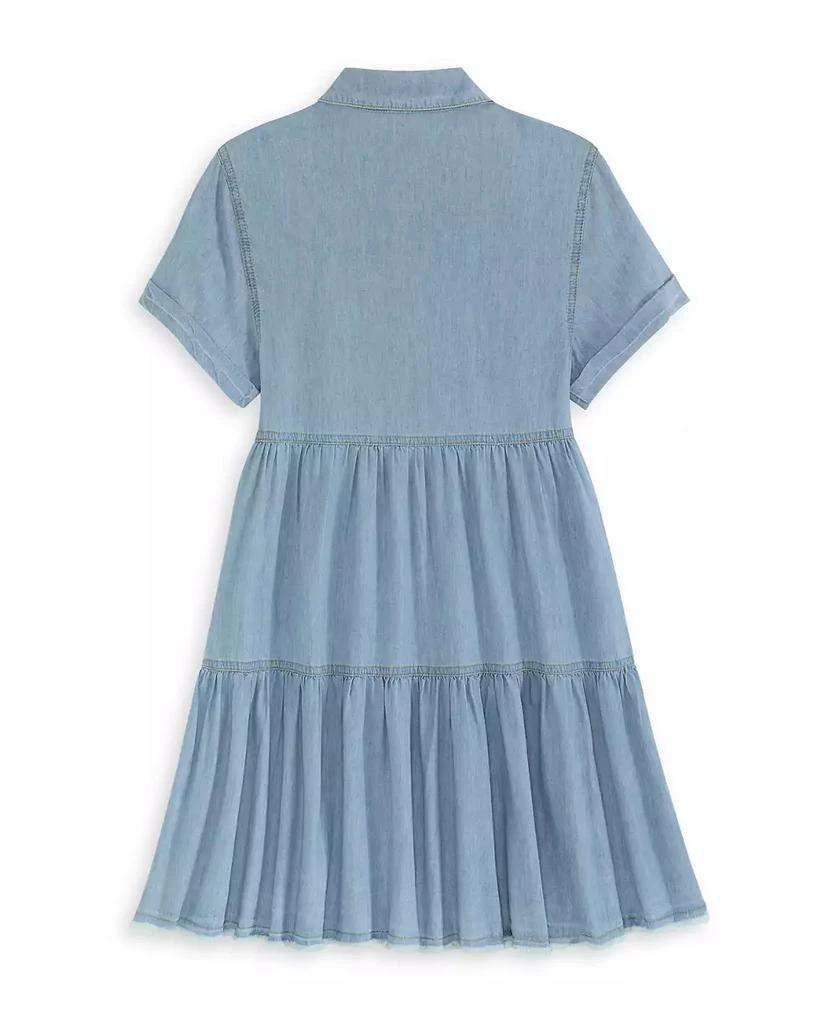 Scotch & Soda Big Girls Short Sleeve Lightweight Denim Dress 2