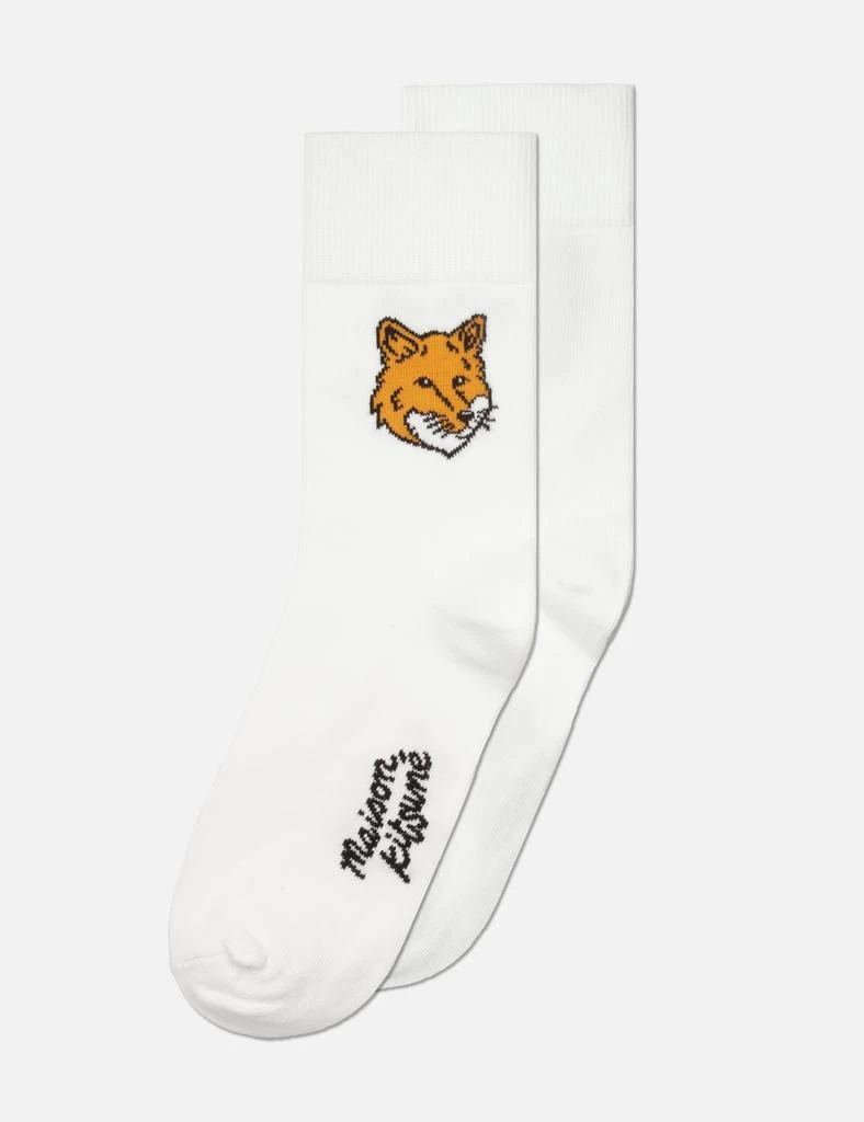 Maison Kitsune Fox Head Socks