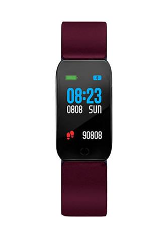 B FIT WATCH Active Touchscreen Fitness Tracker For Men And Women Burgundy