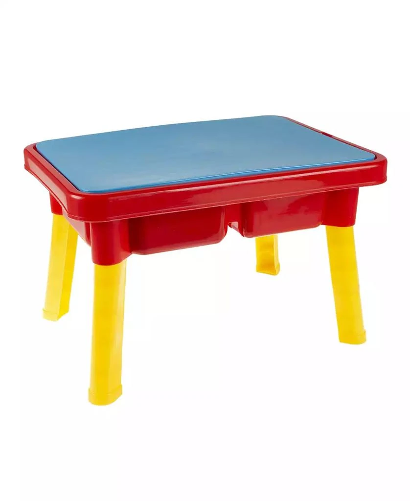 Trademark Global Hey Play Water Or Sand Sensory Table With Lid And Toys - Portable Covered Activity Playset For The Beach, Backyard Or Classroom 6
