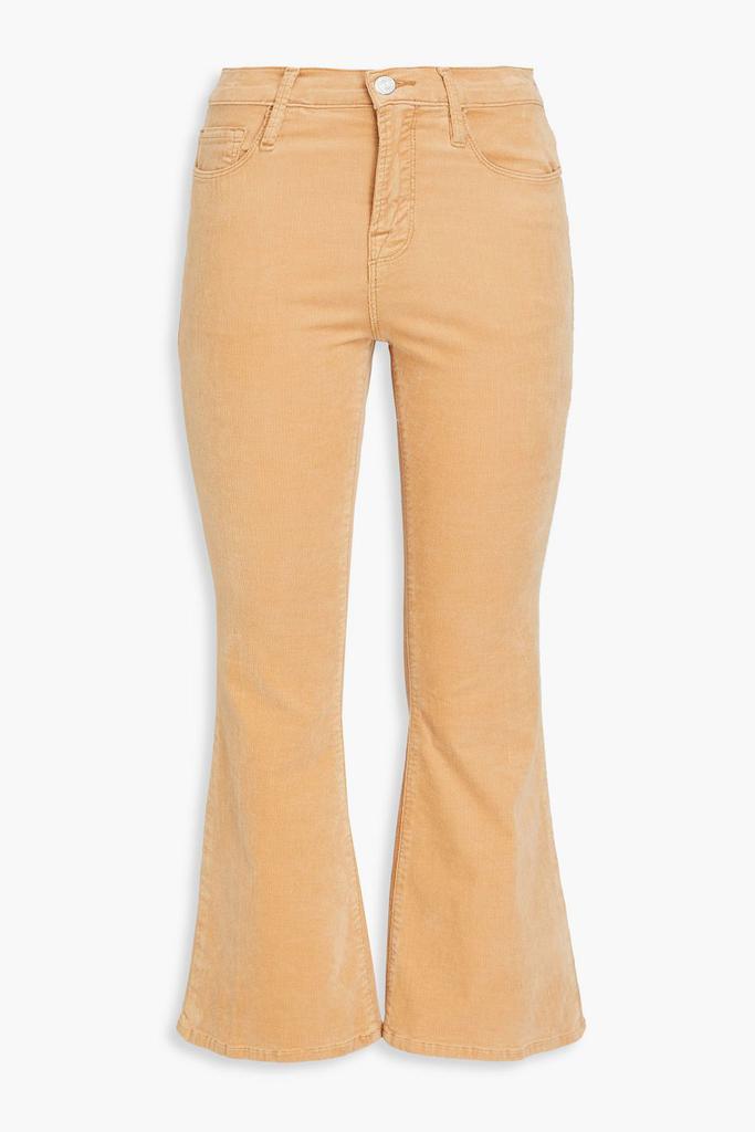 FRAME Le Crop Flare cotton-blend corduroy kick-flare pants
