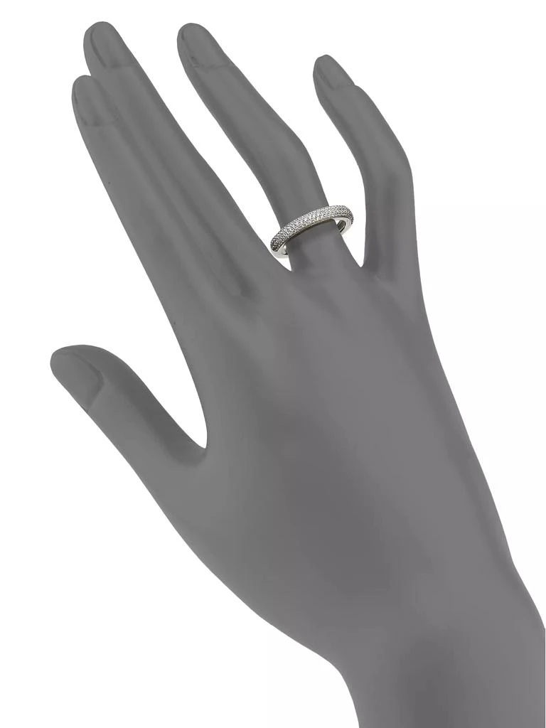 Adriana Orsini Rhodium-Plated Pavé Band 2