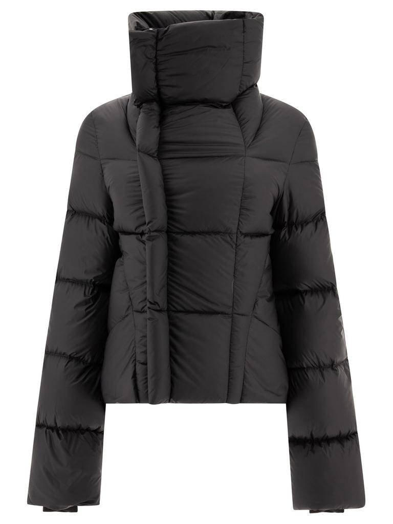 Rick Owens Rick Owens Funnel-Neck Zip-Up Puffer Jacket Black Rick Owens Rick Owens Funnel-Neck Zip-Up Puffer Jacket Black