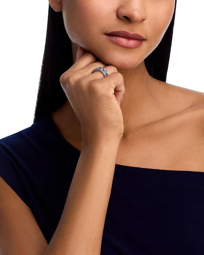 Bloomingdale
s Fine Collection Sapphire 
Diamond Band Ring in 14K White Gold 2