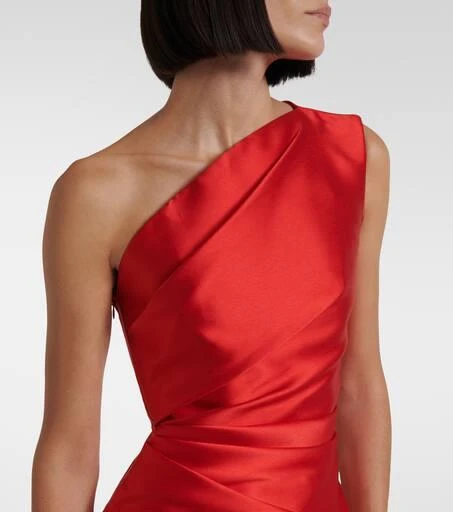 SOLACE LONDON Nori satin twill minidress 4