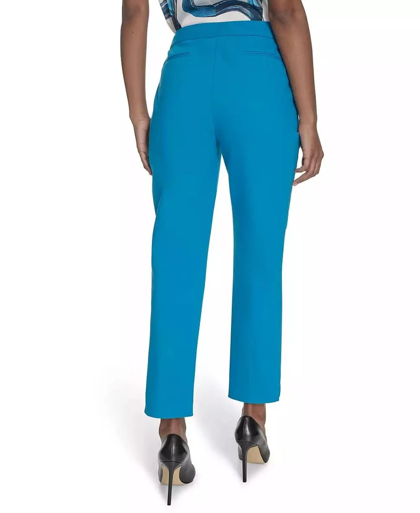 Calvin Klein Women's Cotton-Blend Straight-Leg Pants 2