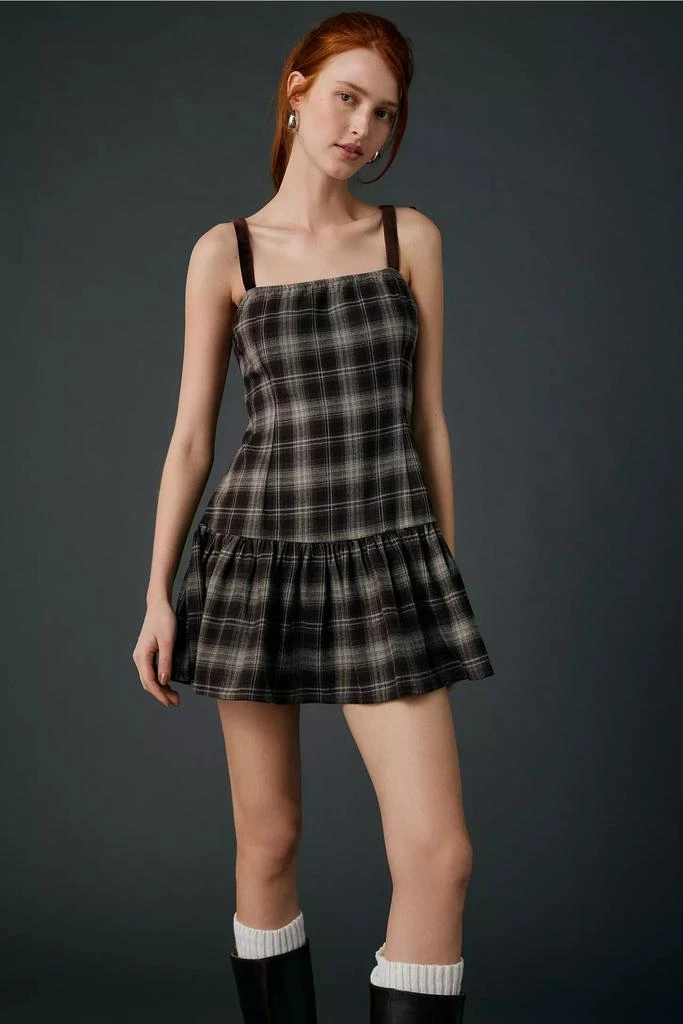 knee length dresses for ladies Tie Strap Mini Dress Purple / M main image 0