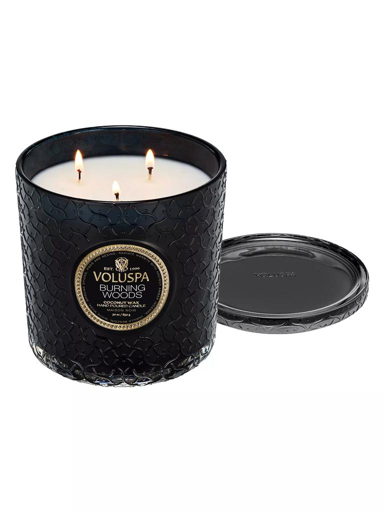 Voluspa Burning Woods Luxe Candle