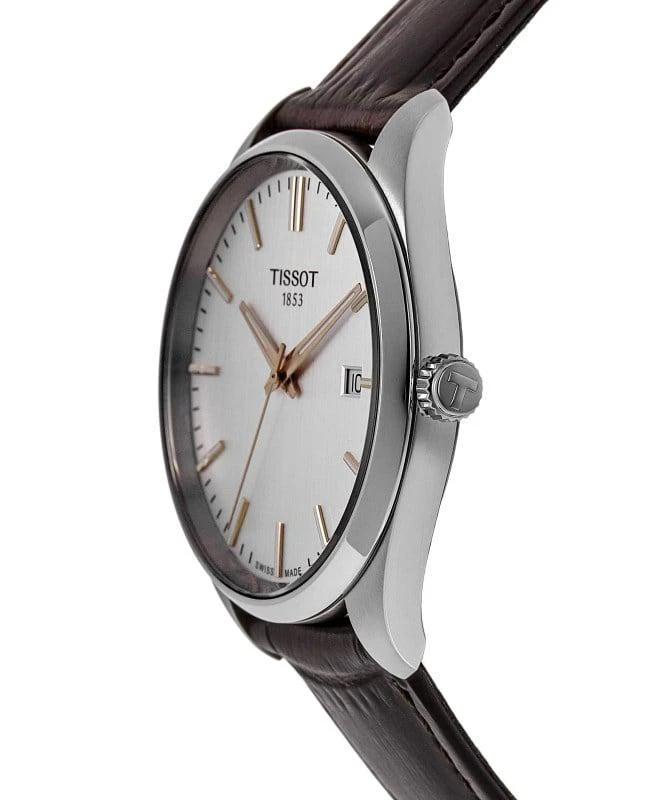 Tissot Tissot PR 100 Quartz Silver Dial Brown Leather Strap Men's Watch T150.410.16.031.00 3