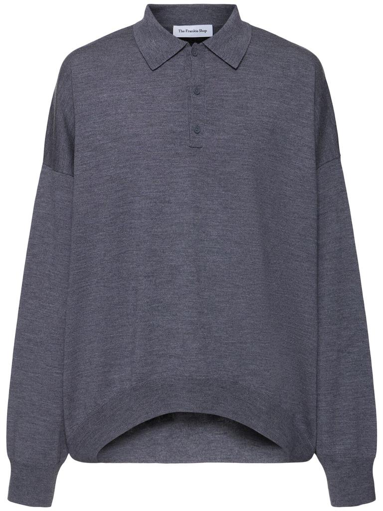 The Frankie Shop Meriel Wool Polo Sweater