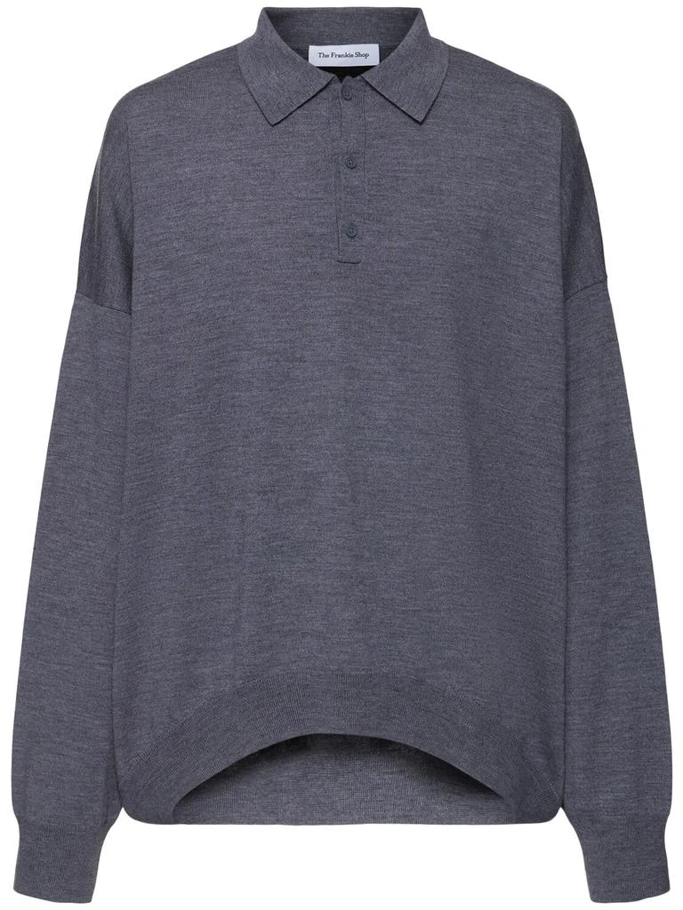 THE FRANKIE SHOP Meriel Wool Polo Sweater 1