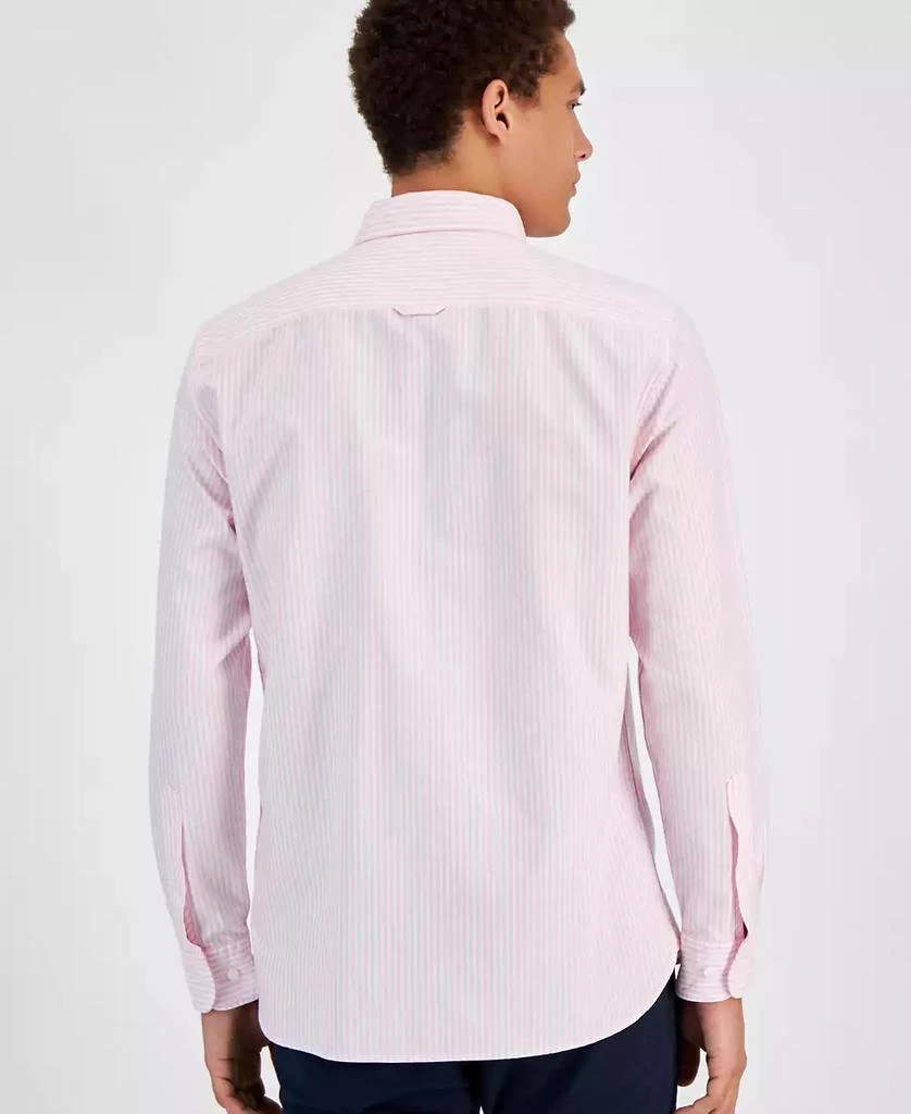 Tommy Hilfiger Men's Regular-Fit Striped Heritage Oxford Long-Sleeve Shirt 3