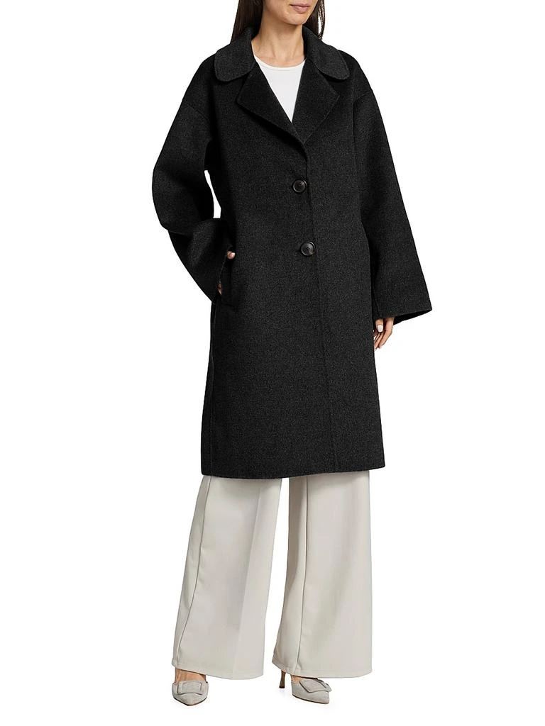 Mercer Collective Kelly Long Wool Cocoon Coat 2