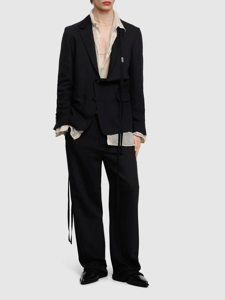 ANN DEMEULEMEESTER Galm Deconstructed Asymmetric Blazer 1