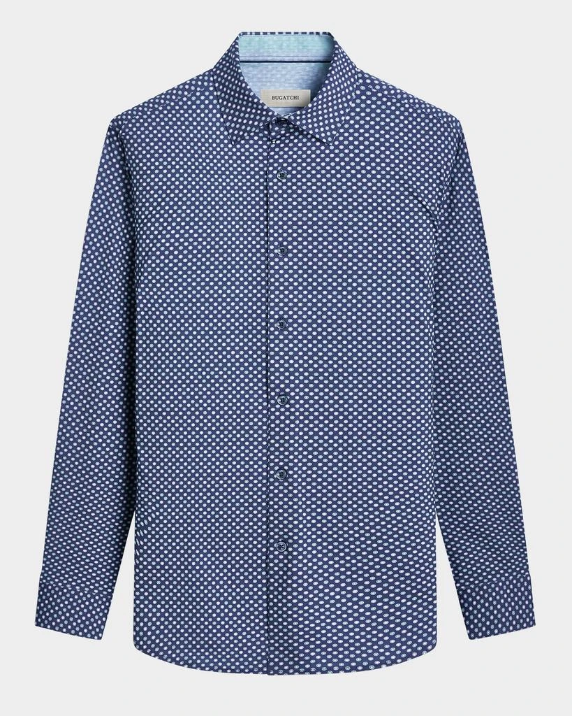 BUGATCHI Men's OoohCotton Geometric Sport Shirt 1