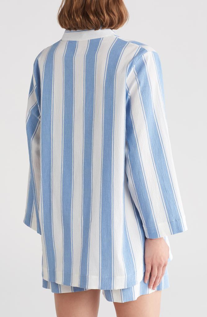 Desmond & Dempsey Feluka Stripe Stretch Cotton Short Pajamas