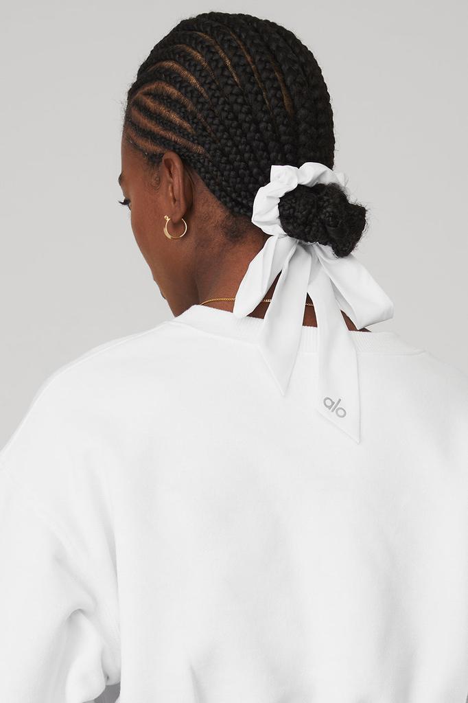 Alo Love Knots Tie Scrunchie - White