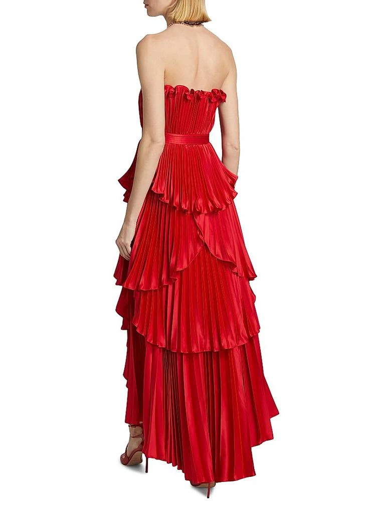 AMUR Janey Tiered Shell High-Low Gown 5