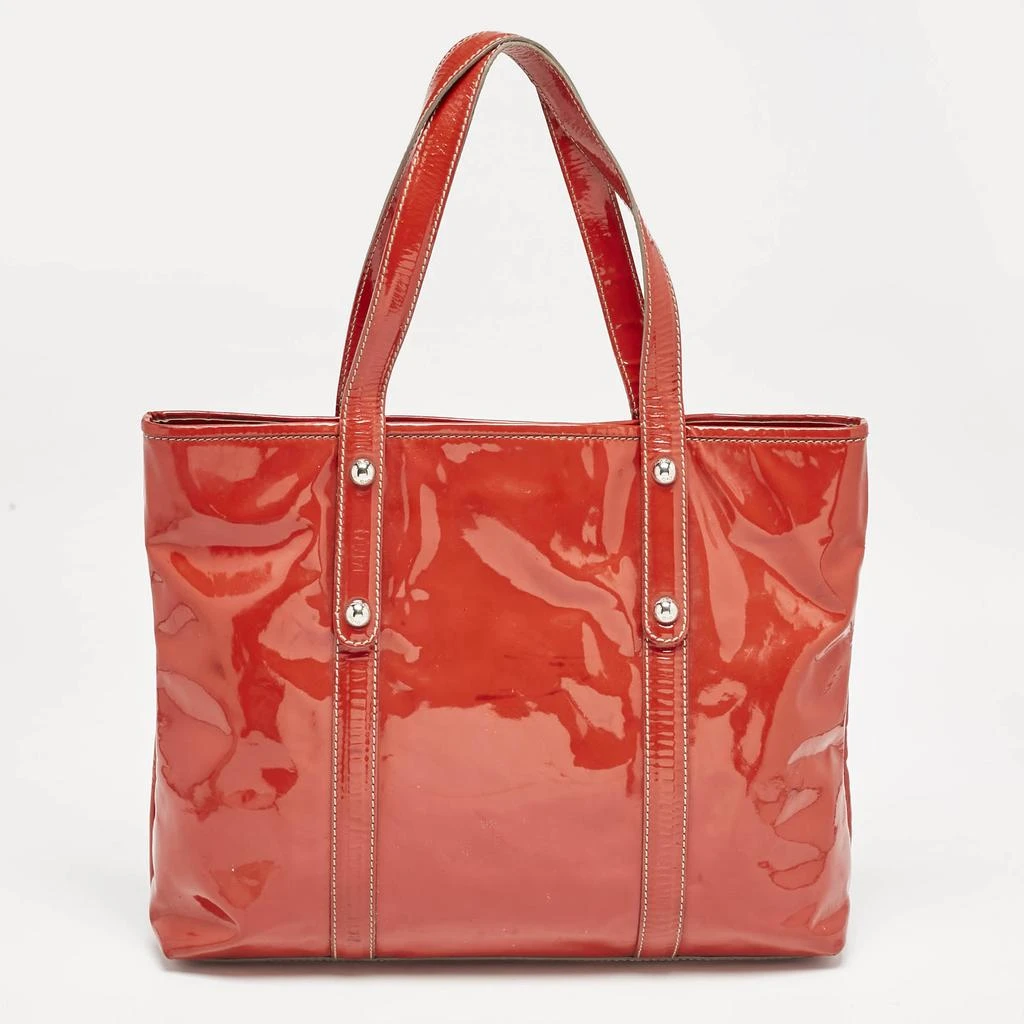 Dolce & Gabbana D&G Red Patent Leather Estelle Tote 4