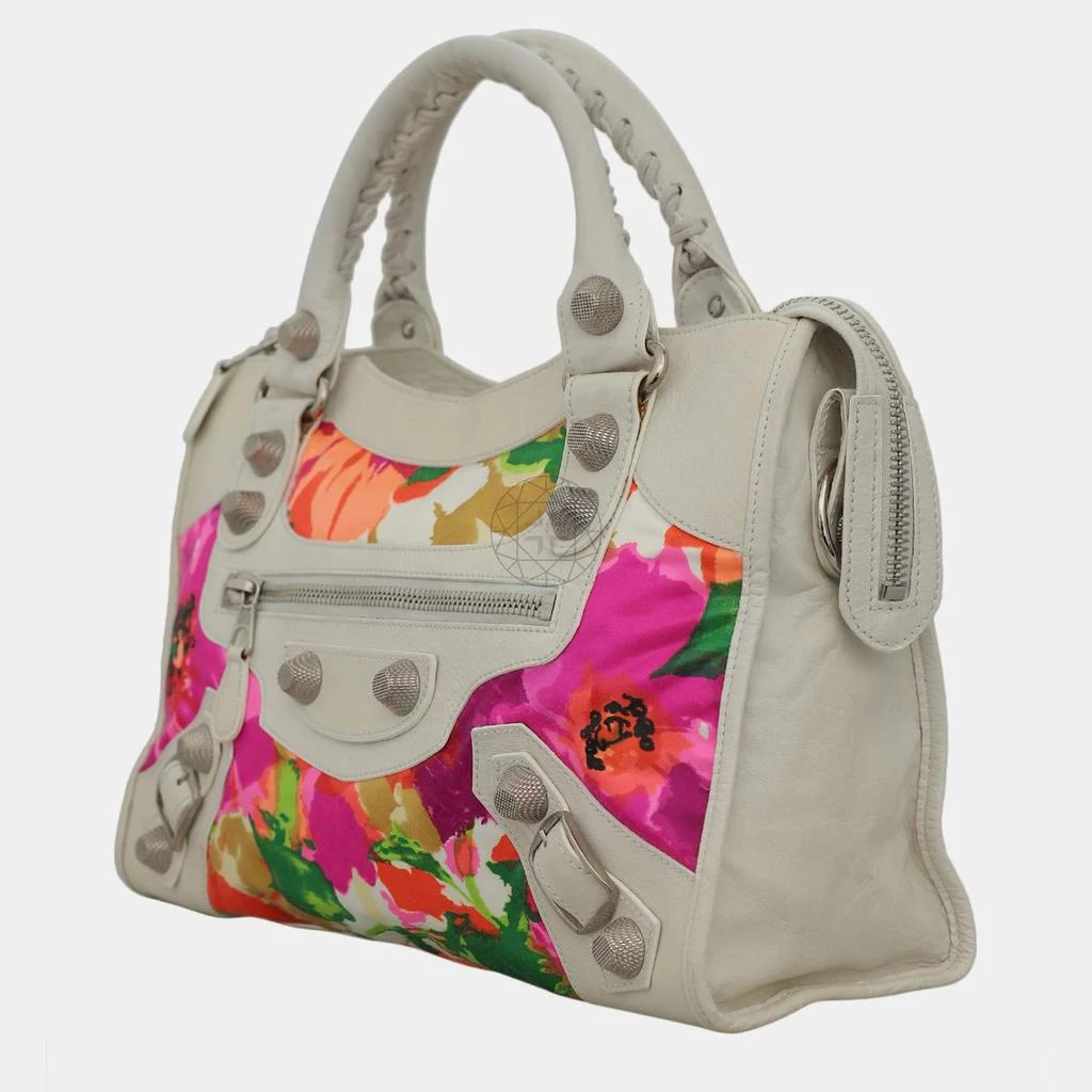 Balenciaga Balenciaga Floral Satin Leather GSH City Bag 2