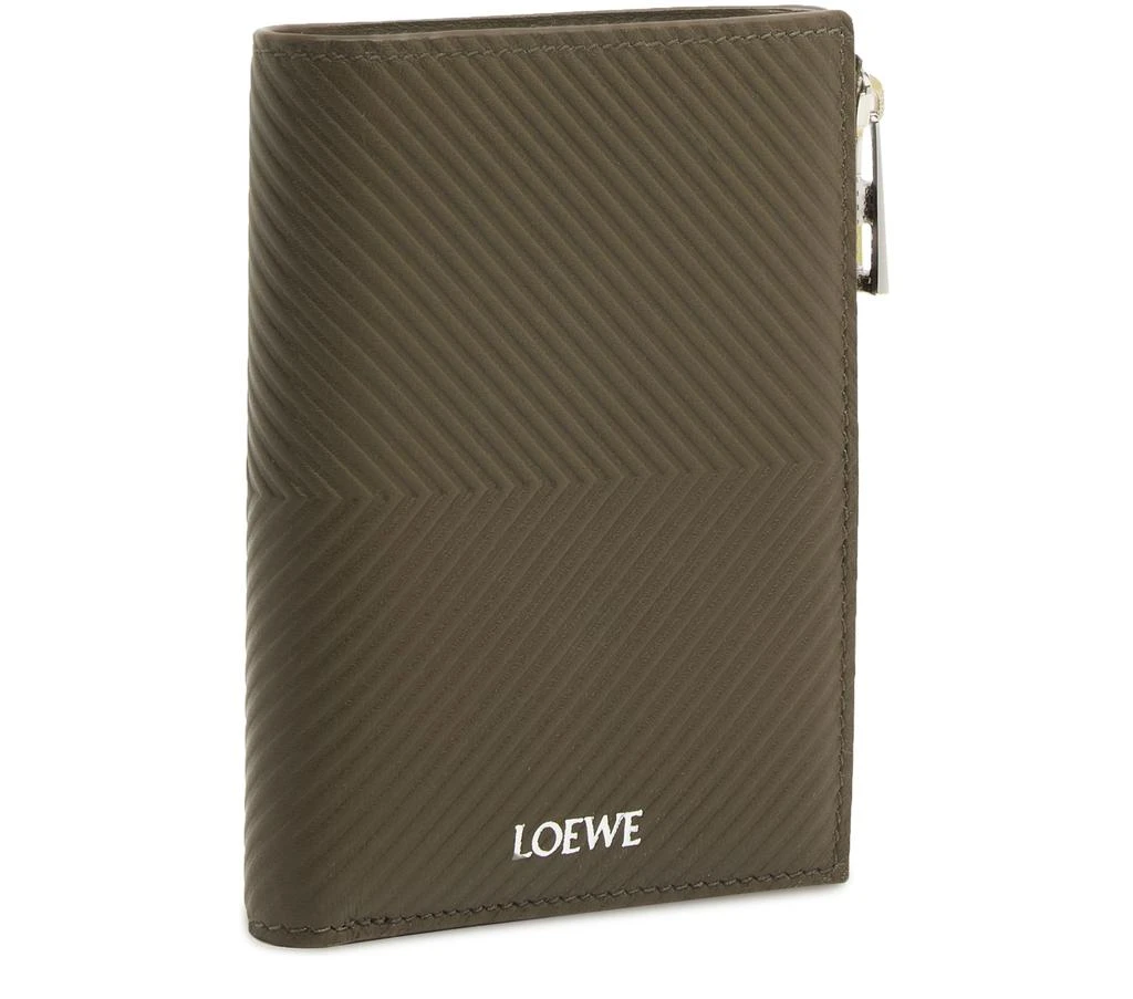 Loewe Slim compact wallet in classic textured calf leather 3