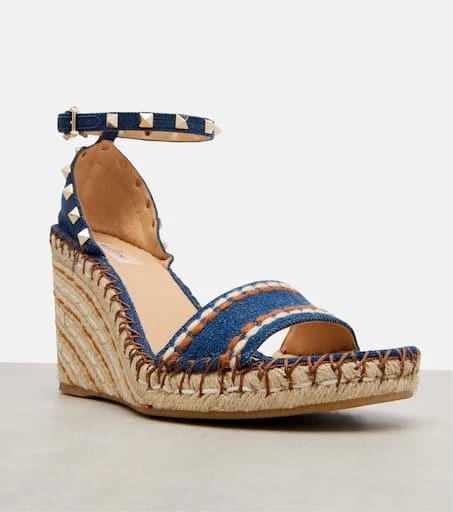 Valentino Rockstud Double 105 espadrille wedges 5