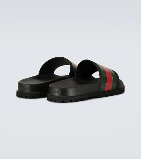 Gucci Striped Web slide sandals 3