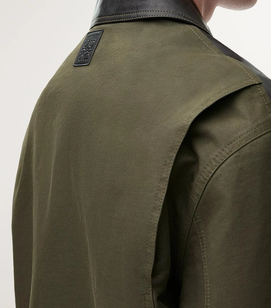 Loewe Leather and Canvas-Blend Bomber Jacket 6