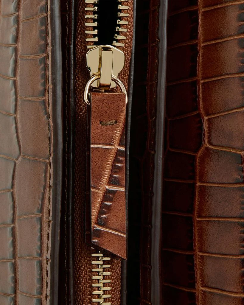 Strathberry Multrees Omni Zipped Soft Embossed Croc Shoulder Bag 8